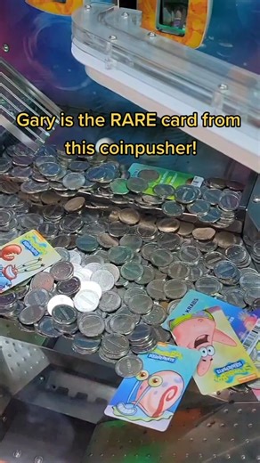 MEEP. #arcade #daveandbusters #arcadeboss #coinpusher #spongebob