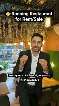 Running Restaurant Setup for Rent/Sale in Nagpur | Wardhaman Nagar | 60k Rent #restaurant #sale