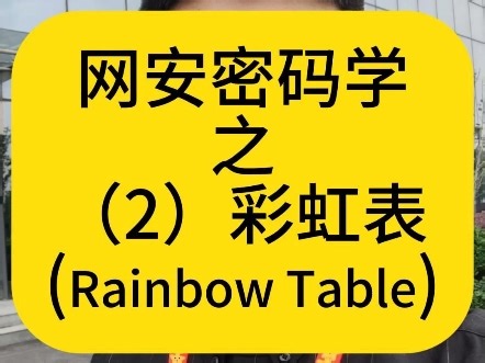 #彩虹表#Rainbow Table#散列破解