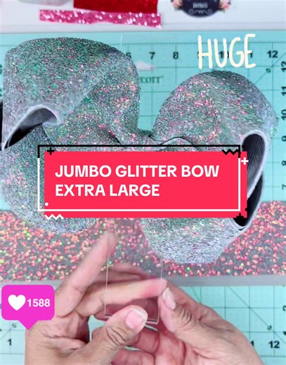 Create Stunning Jumbo Glitter Bows with Ease