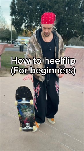 Meek$ on Instagram: "This is a simple tutorial for any skateboarder looking to learn the classic heelflip. With this method there is a 100% success rate and it has been proven with many of my clients! Send this to a skater friend who needs to work on their heelflips