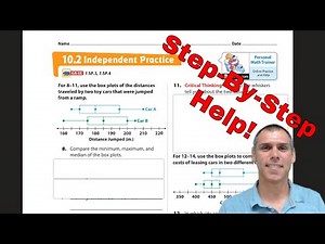 Module 10.2 Independent Practice Comparing Data Displayed in Box Plots