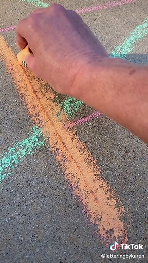 Really, spider? Wrappin’ the letters? #chalkdoodle #chalktok