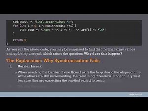 Understanding Parallel Threads and Barriers in C+ + Multithreading