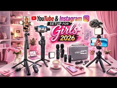 Top 5 Best YouTube & Instagram Setup for Girls in 2026 🎥✨ | Aesthetic & Budget Friendly