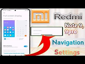 Redmi note 9 and note 9pro new navigation buttons settings | redmi display button & gesture options