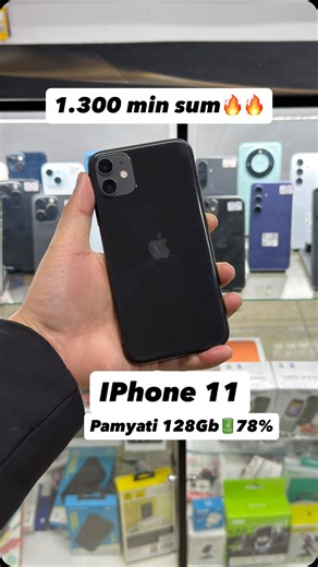 📲ᴛᴇʟᴇꜰᴏɴ🎧ᴀᴋꜱᴇꜱᴜᴀʀʟᴀʀ ʙᴀʀ on Instagram: "IPhone 11 Pamyati 128Gb Face ID true tone✅ Kor dok joq Battery🔋78% IMEI otpegen 1.300 min"