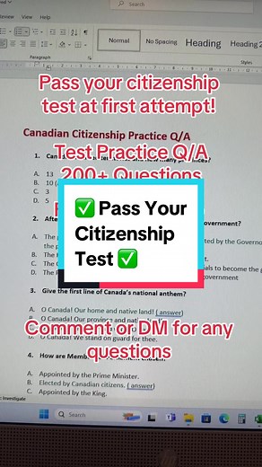 Pass your citizenship test in the first attempt! Check the link in bio to access your pdf!#canadaimmigration #canadiancitizenship #CitizenshipTips #citizenshiptest #foryoupage #foryou #testpreparation