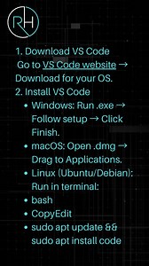 🚀 How to Install and Run Visual Studio Code 💻 Visual Studio Code (VS Code) is one of the most popular and powerful code editors, offering a lightweight yet feature-rich environment for coding in various languages. 🛠️ Whether you're a beginner or an experienced developer, setting up VS Code is quick and easy! ✅ 📥 Step 1: Download Visual Studio Code 1️⃣ Open your web browser and go to the official VS Code website: 🔗 Download VS Code 2️⃣ Click on the Download button. ⬇️ 3️⃣ Choose the appropri