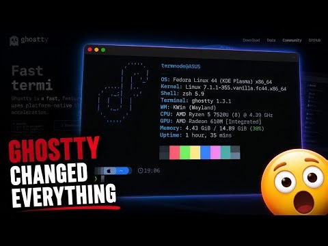 I Built the PERFECT Linux Terminal in 7 Minutes (Ghostty + Zsh)