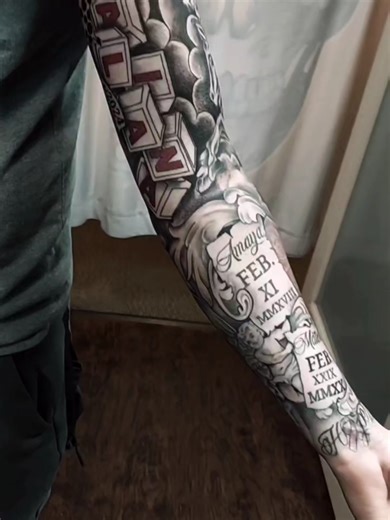 🔸️Full Sleeve tattoo #art #tattooideas #healedtattoos #tattoos #tattooart