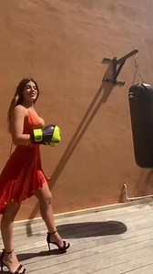 She's doing it on Heels 🔥 #Kickboxing #Fights #WomenFighters #WomenofMMA #FightNews #FightUpdates #MMAFights | Women of MMA