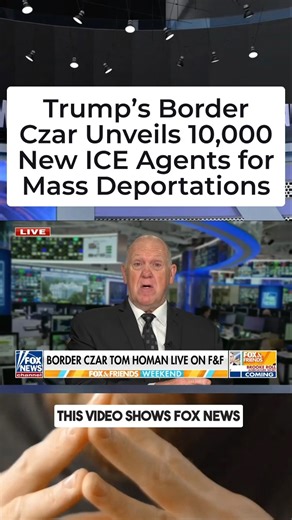 35K views · 5.2K reactions | Trump’s Border Czar Unveils 10,000 New ICE Agents for Mass Deportations | Sci-Tech Channel | Facebook