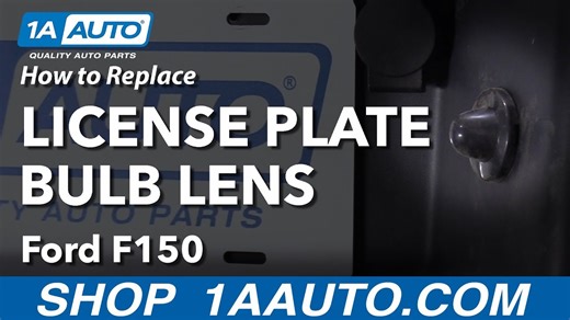 How to Replace License Plate Bulb Lens 2009-14 Ford F-150