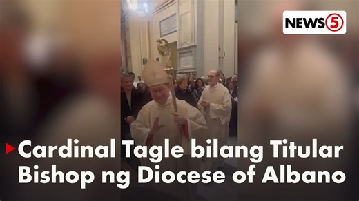 BAGONG YUGTO NI CARDINAL TAGLE Pormal nang tinanggap ni Cardinal Luis Antonio Tagle ang kanyang tungkulin bilang Titular Bishop ng Diocese of Albano sa isang misa na ginanap sa Albano Cathedral sa Italy nitong Sabado, Oct. 11. Ang seremonyang ito ay isang mahalagang yugto sa tungkulin ni Cardinal Tagle bilang isang Cardinal Bishop sa College of Cardinals ng Vatican. Ang Diocese of Albano ay kabilang sa pitong makasaysayang suburbicarian dioceses na nakapalibot sa Rome, kung saan tradisyunal na i