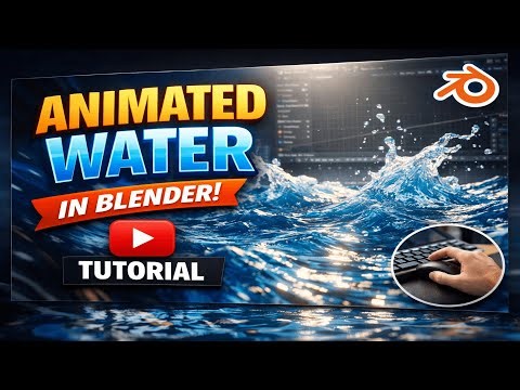 💧 How to Create Realistic Animated Water in Blender | Full Tutorial 🌊