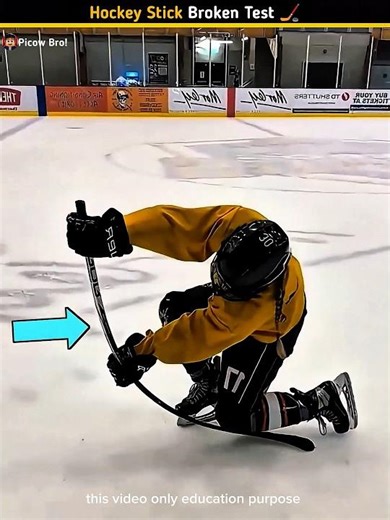 Hockey Stick Broken in Test! 😱🏒