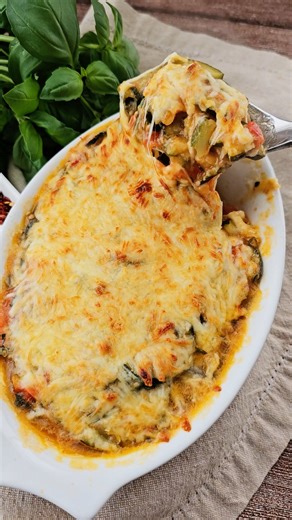 BETTER FOR YOU Zucchini Parmesan 🤌 Link here: https://womenoftoday.com/easy-tomato-zucchini-bake/ | Women of Today By Camila Alves McConaughey