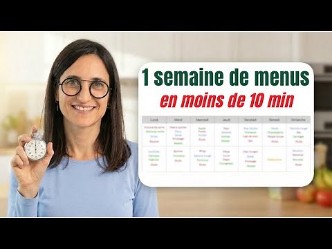 PLANIFIER 1 semaine de MENUS ÉQUILIBRÉS en MOINS DE 10 MIN (je dévoile ma méthode)