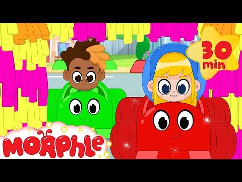 Morphle and Orphle at the Carwash - Mila and Morphle | Cartoons for Kids | My Magic Pet Morphle
