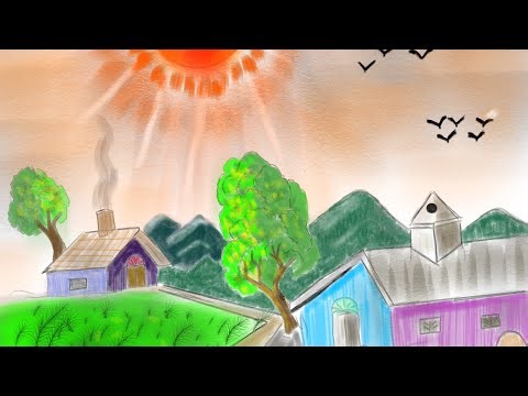 Turn Your Phone into an Art Studio: Digital Scenery Tutorial #drawing #art #sketch #digitaldrawing