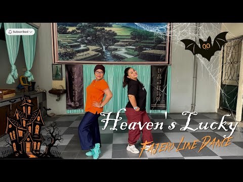Heaven's Lucky Line Dance Walktrough || Choreo : Helen Parkyn (UK)