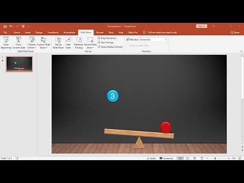 How to Make a Bouncing Ball Animation in PowerPoint/PPT