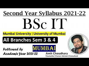 BSc IT Second Year Syllabus Sem 3 & 4 |Mumbai University Colleges | Updated for 2018-19 |For 2021-22