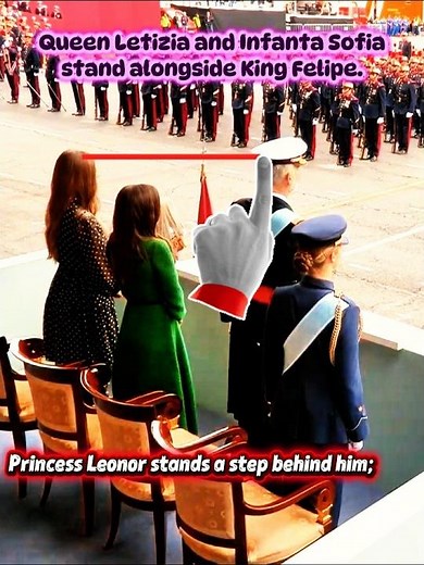 Why Princess Leonor Stands Behind the King 👑 #Shorts