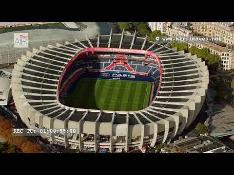 Aerial Footage The stadium Paris "Parc des Princes"