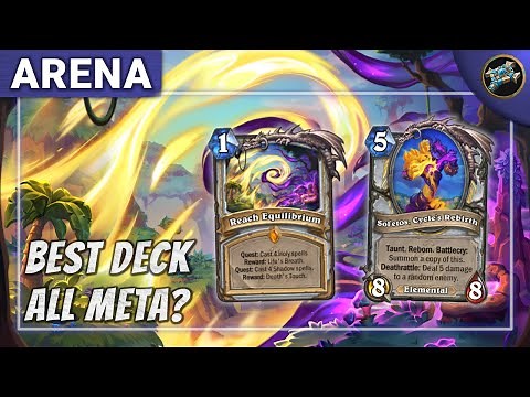 The Best Quest Deck I've Drafted | 12 Win Priest Hearthstone Arena Underground