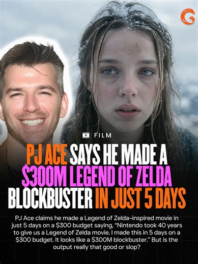 🎬 $300 Zelda Movie in 5 Days?! 🎮 PJ Ace says he built a Legend of Zelda fan film, to quote