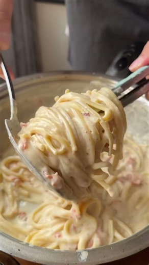Creamy Bacon Spaghetti Recipe | Easy Don Vittorio Pasta 🍝 #DonVittorio #Spaghetti #PastaRecipe