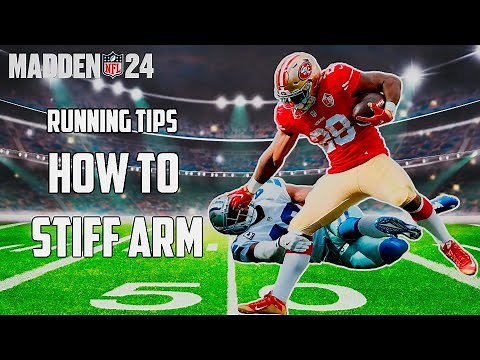 Madden 24 How To Run The Ball and Stiff Arm! Madden 24 Running Back Moves Tutorial!