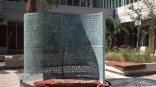 Info to decipher secret message in Kryptos sculpture at CIA headquarters sells for close to $1M