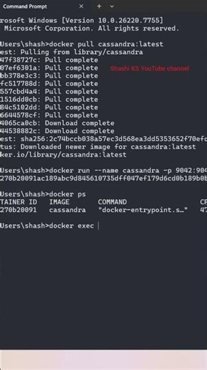 How to run CQL shell(#Cassandra) in Docker Desktop