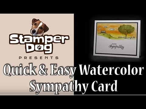 How To Watercolor a Sympathy Card