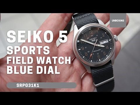 Unboxing Seiko 5 Sports Field Watch SRPG31K1