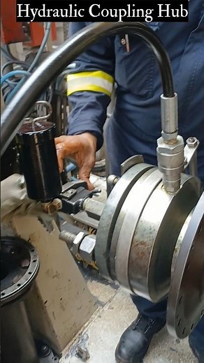 Hydraulic Coupling Hub Installation #coupling #pump #turbine #compressor