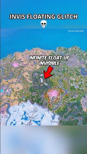 Invis Floating Flystrat Glitch 💀 #relishh #fortnite