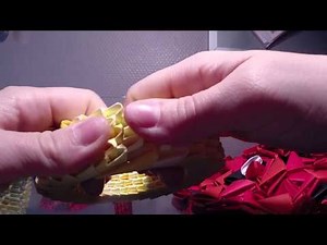 How to make a 3d origami flareon pokemon