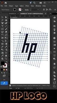 HP logo DESIGN #logo #logodesign #illustrator #doographics