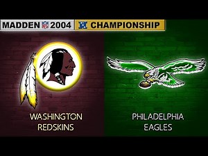 Madden NFL 2004 - 1991 Washington Redskins vs. 1990 Philadelphia Eagles | 2024-25 NFC Championship