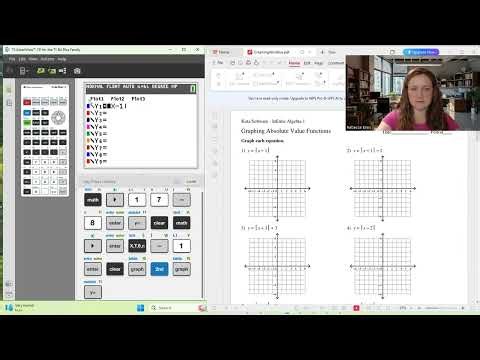 Absolute Value on Texas Instruments Graphing Calculator TI-84 Plus CE