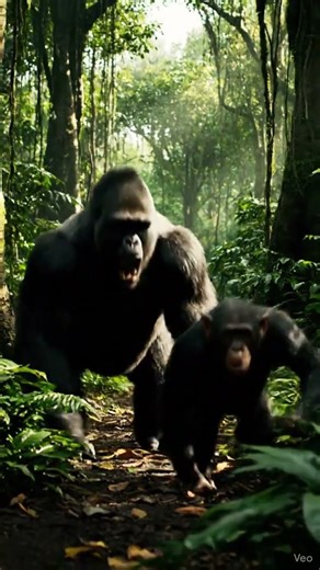 Gorilla vs. Chimpanzee #gorilla #chimpanzee #monkey #rainforest #vs