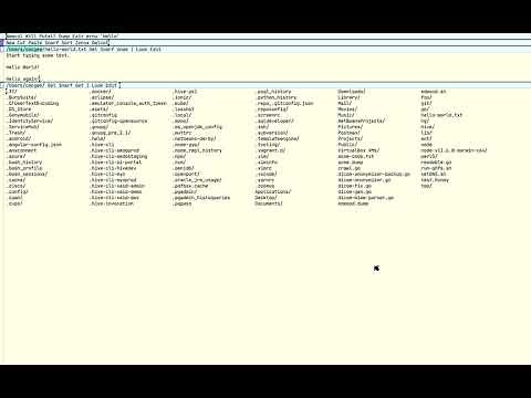 Plan 9 Acme - Short Demo