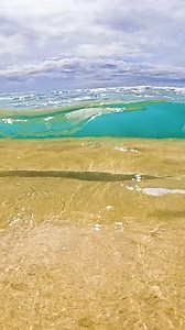 Crystal clear mini wave! #ocean #oceanwaves #clearwater #reels | Dgphotography