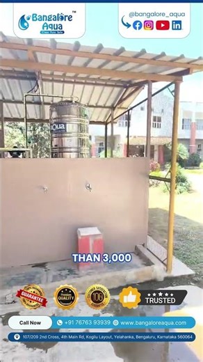 💧 250 LPH RO Plant Installed at Global School of Counselling – Safe Water for 3,000 Students