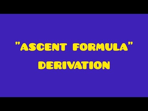 Class 11th physics most important derivations: Ascent formula.