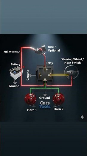 📢 Upgrade Your Sound: Dual Horn Wiring Guide! 🚗💨